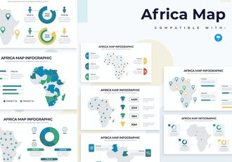 非洲地图keynote模板 - 顶尖PPT