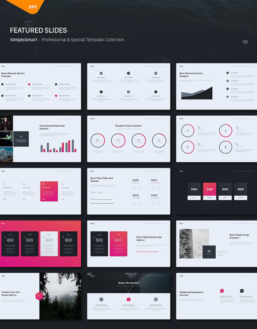 国外创意企业介绍计划总结商务通用PPT模板 - 顶尖PPT