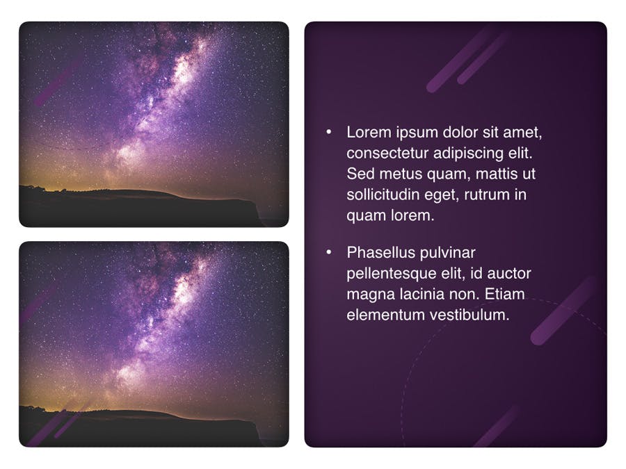 天文馆宇宙星空4:3尺寸PPT模板 - 顶尖PPT