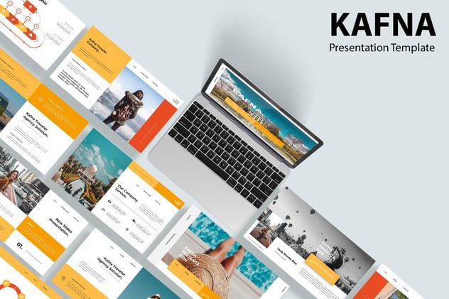 创意视觉设计作品集展示Keynote模板 - 顶尖PPT