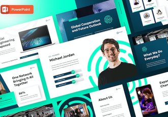 网络安全防护技术培训PPT模板 - 顶尖PPT