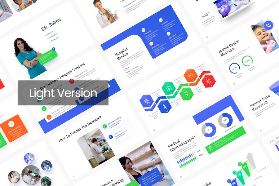 医学医疗护理主题keynote模板 - 顶尖PPT