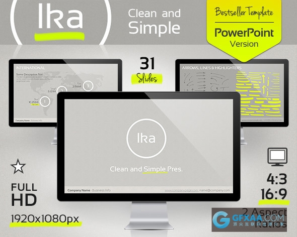 32页灰色黄色简约风格PPT模板 - 顶尖PPT