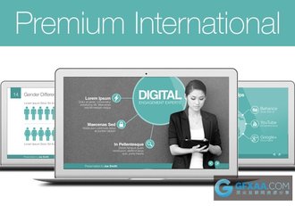 142页动画多种配色高级国际商务PPT模板 - 顶尖PPT