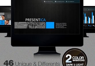 23页动画企业团队成员介绍通用PPT模板 - 顶尖PPT