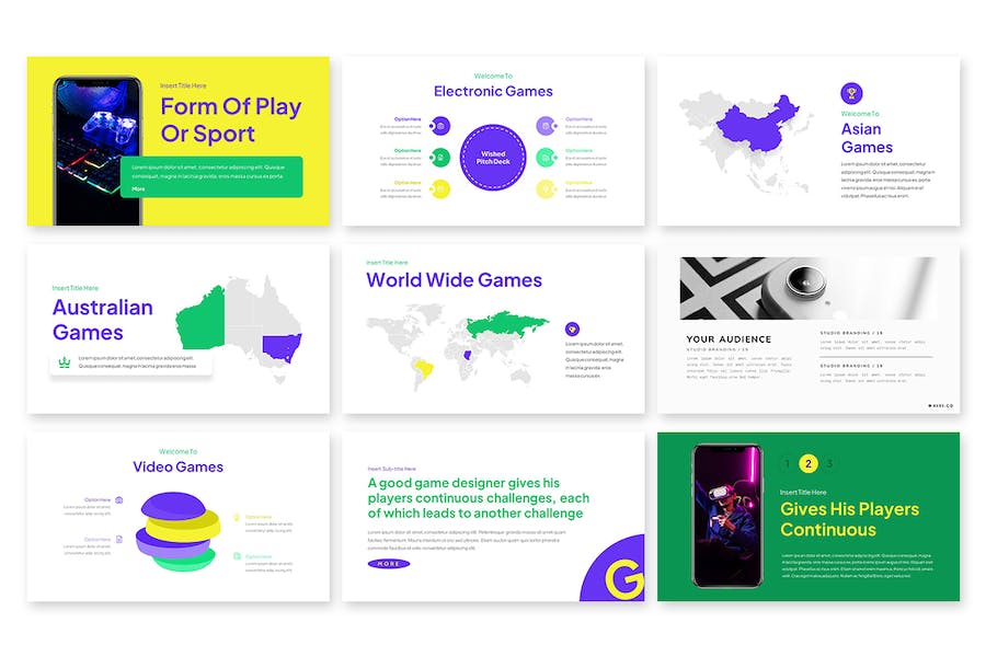 纯色块大标题风格Keynote模板 - 顶尖PPT