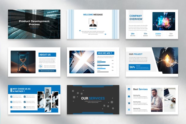 产品开发流程PowerPoint模板 - 顶尖PPT