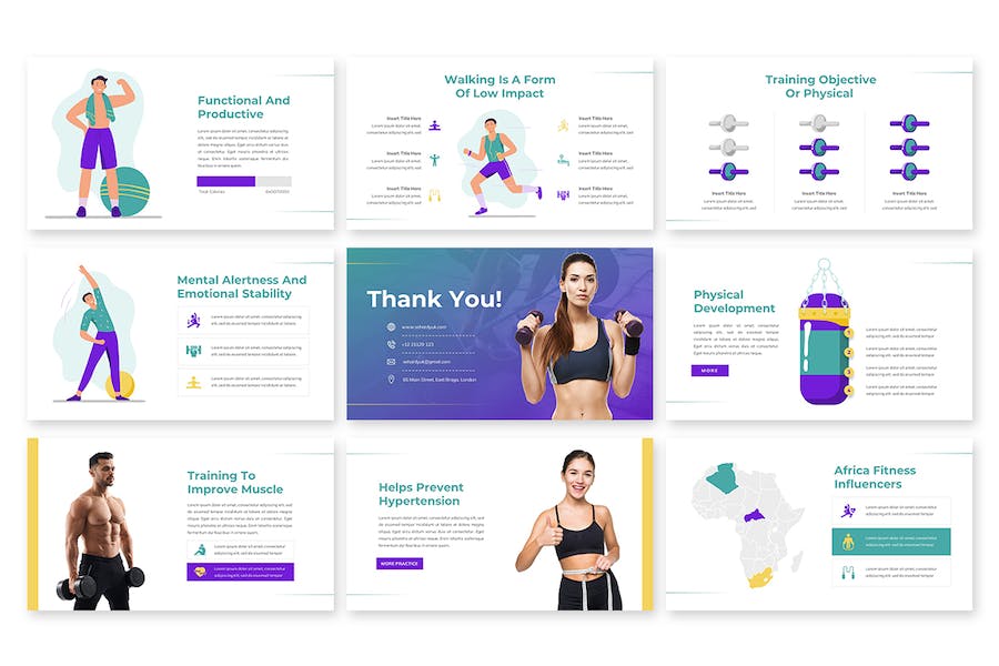 运动健身主题PPT模板 - 顶尖PPT