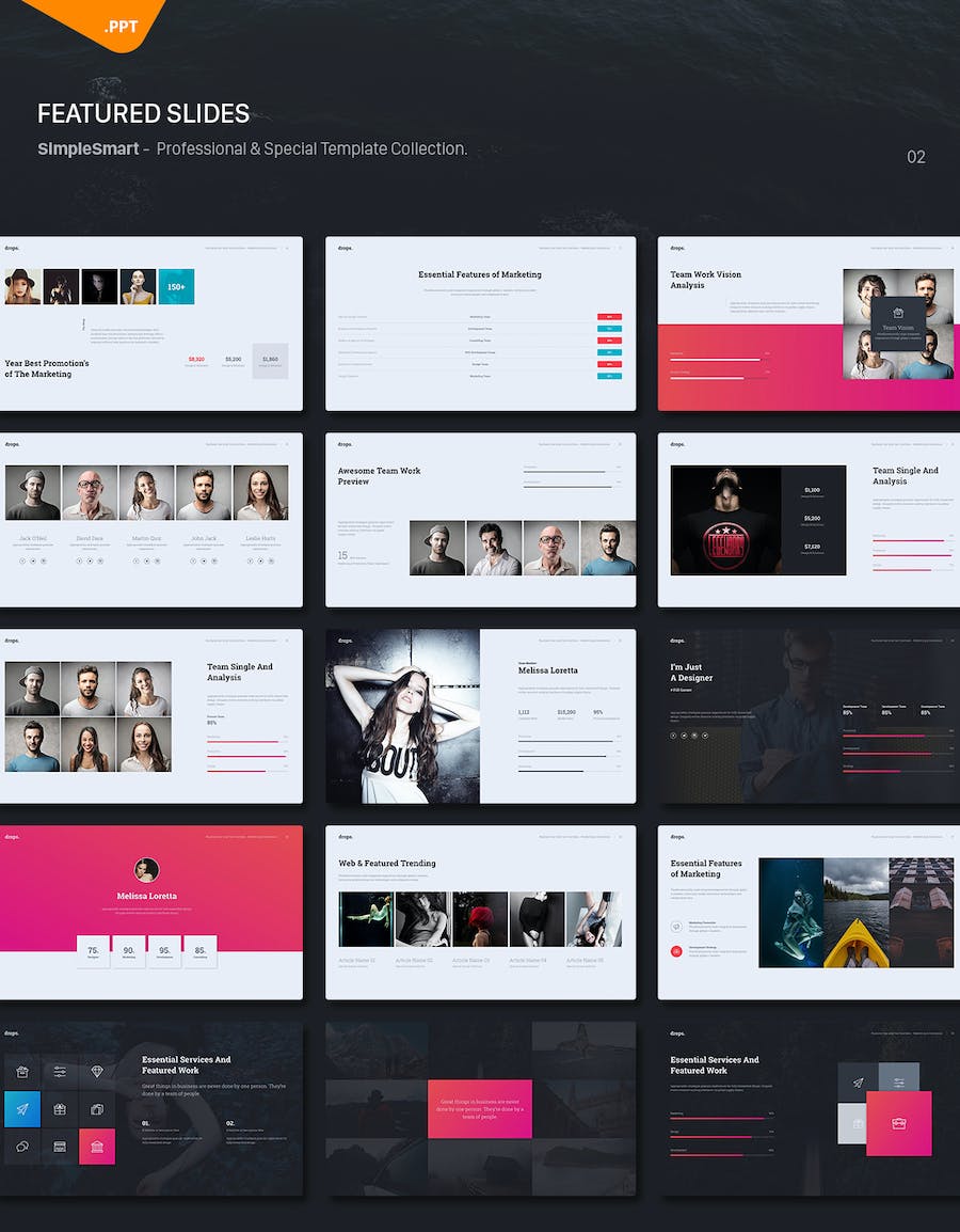 国外创意企业介绍计划总结商务通用PPT模板 - 顶尖PPT