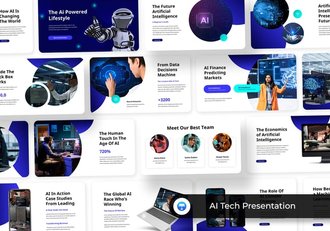 人工智能技术演示keynote模板 - 顶尖PPT