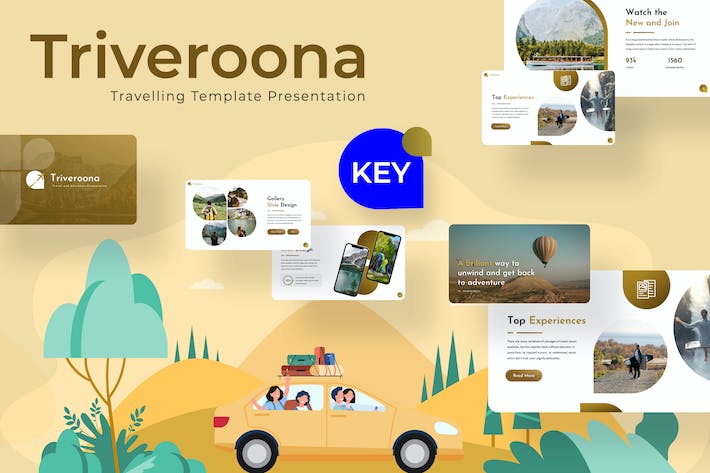 旅游度假出国游玩keynote模板 - 顶尖PPT