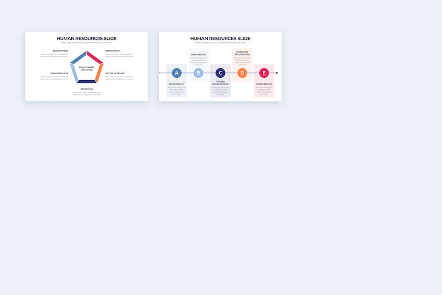 企业人力资源管理招聘信息图表PPT模板 - 顶尖PPT