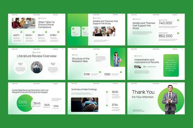 学位论文研究学术汇报PPT模板 - 顶尖PPT