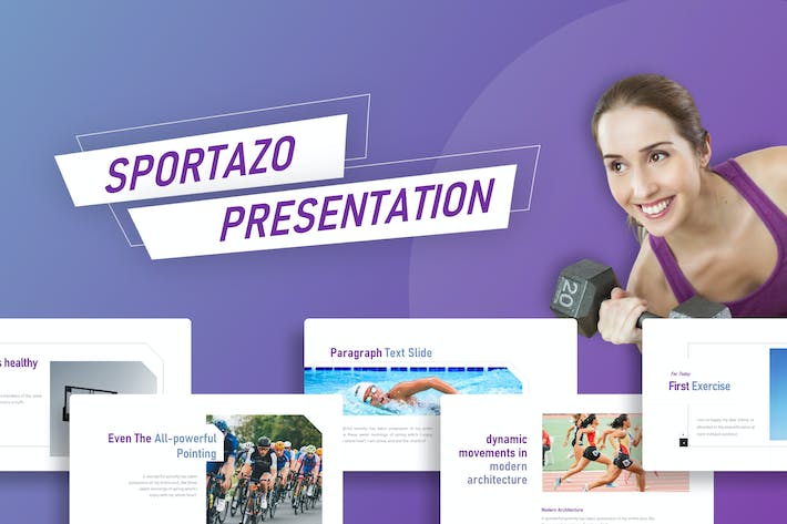 国外体育运动健身主题PPT模板 - 顶尖PPT