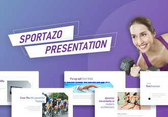 国外体育运动健身主题PPT模板 - 顶尖PPT