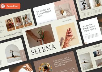 美学艺术创意设计作品集展示PPT模板 - 顶尖PPT