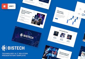 IT科技企业解决方案演示PPT模板 - 顶尖PPT