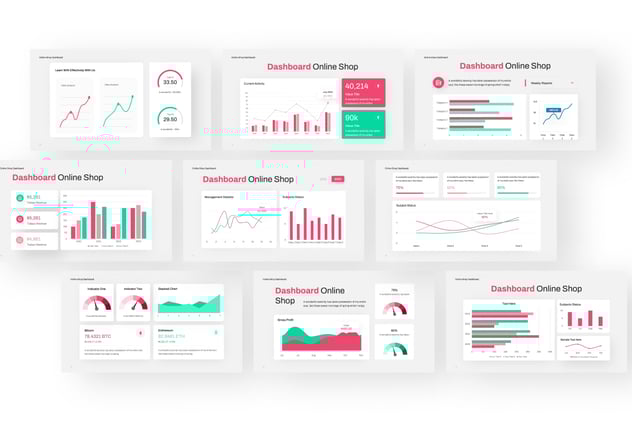 数据仪表盘PPT模板 - 顶尖PPT