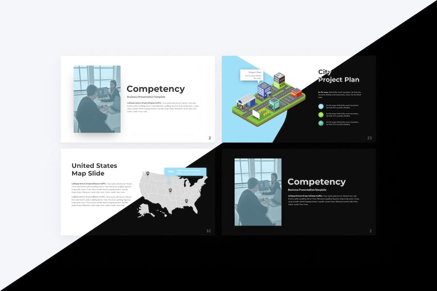 商务风格业务合作PPT模板 - 顶尖PPT