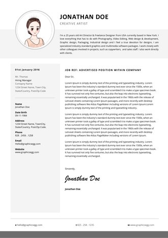 简约英文简历模板 - 顶尖PPT