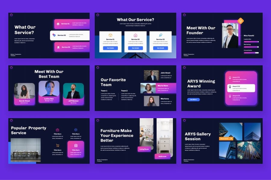 企业介绍团队人员架构PPT模板 - 顶尖PPT