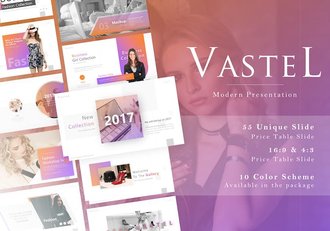 时尚女性服装品牌展示PPT模板 - 顶尖PPT