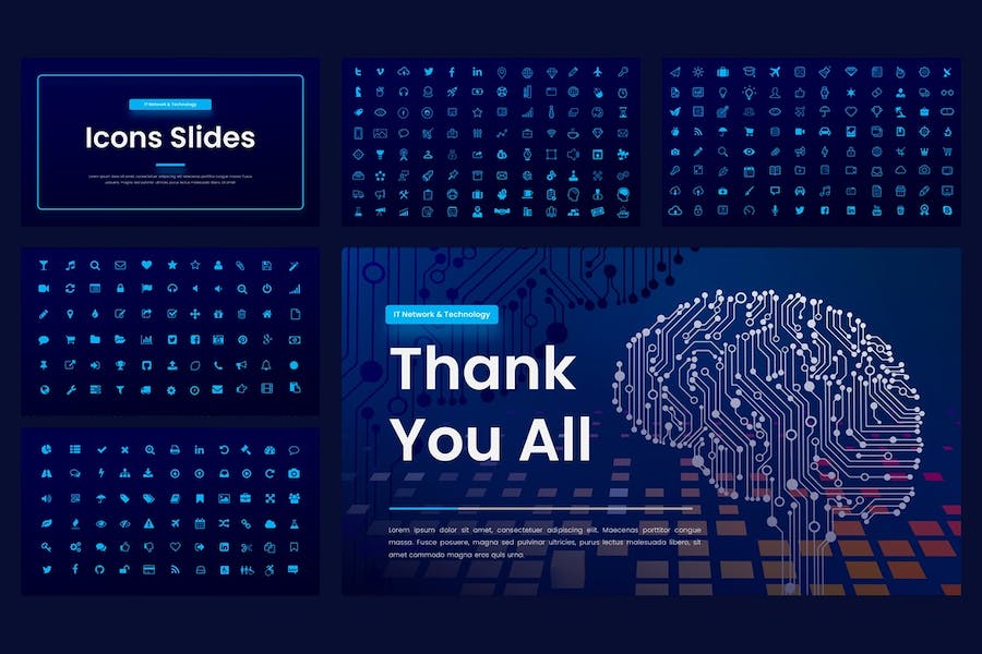 网络技术信息化应用讲述Keynote模板 - 顶尖PPT