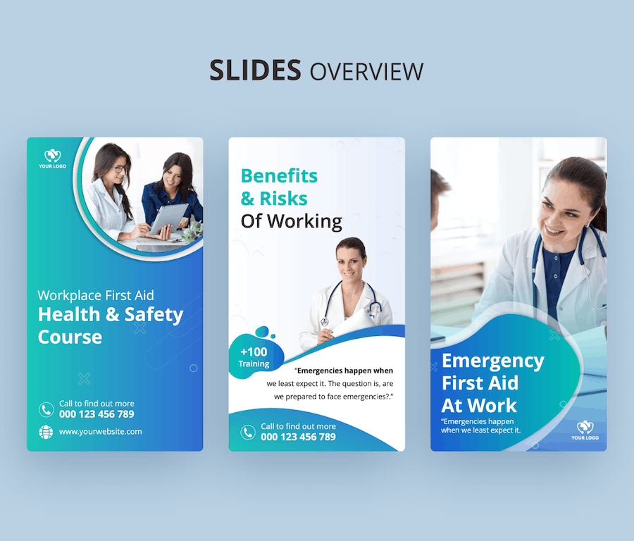 医疗急救社交媒体推广PPT模板 - 顶尖PPT