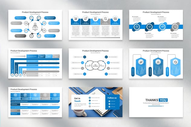 产品开发流程PowerPoint模板 - 顶尖PPT