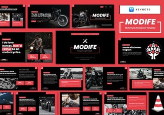 摩托车品牌产品推介运营营销宣传展示方案Keynote模板 - 顶尖PPT