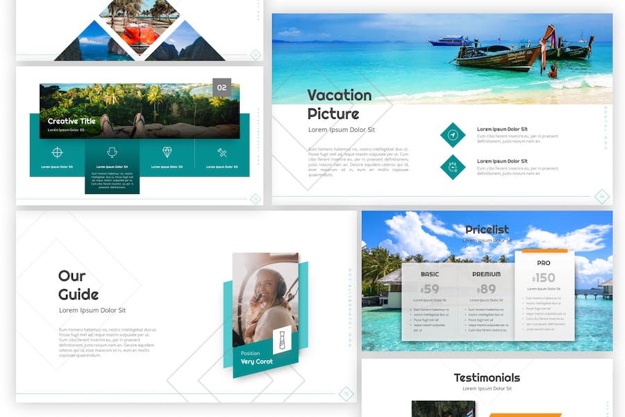 旅游度假风景展示keynote模板 - 顶尖PPT