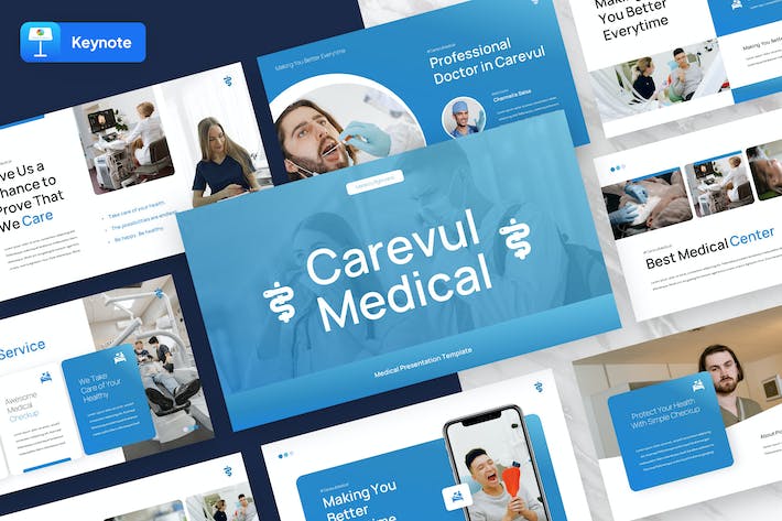 医疗诊疗专业服务介绍展示Keynote模板 - 顶尖PPT