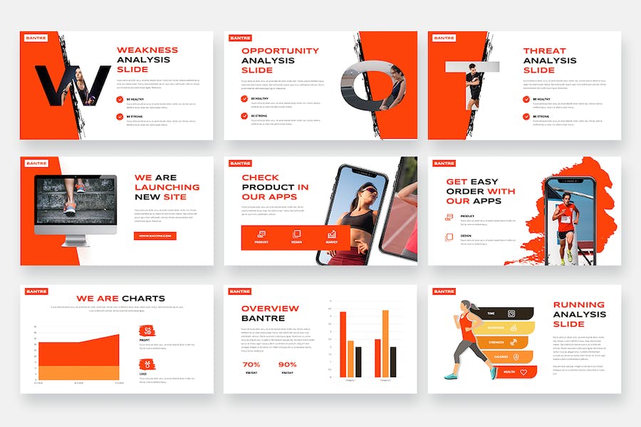 跑步俱乐部活动推广Keynote演示模板 - 顶尖PPT