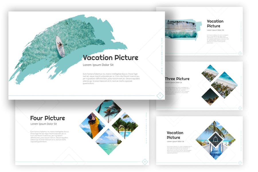 旅游度假风景展示keynote模板 - 顶尖PPT