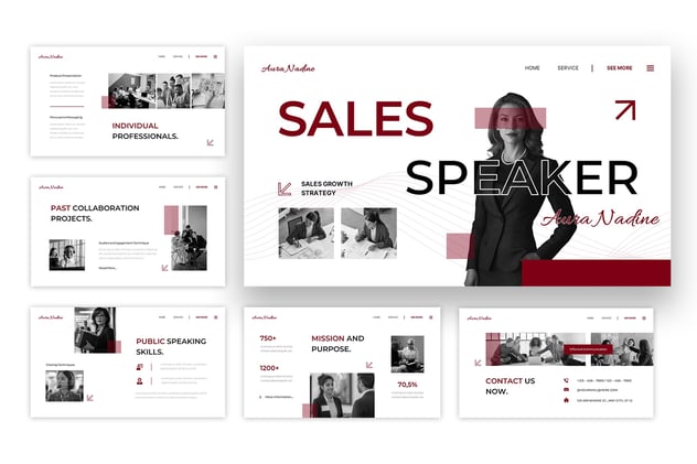 销售演讲者keynote模板 - 顶尖PPT