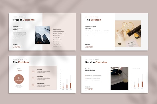 商业提案PowerPoint红橙色模板 - 顶尖PPT