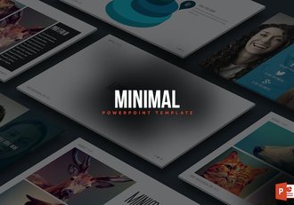 极简主义风格商务办公多场景通用PPT模板 - 顶尖PPT