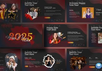 新年快乐派对活动策划keynote模板 - 顶尖PPT