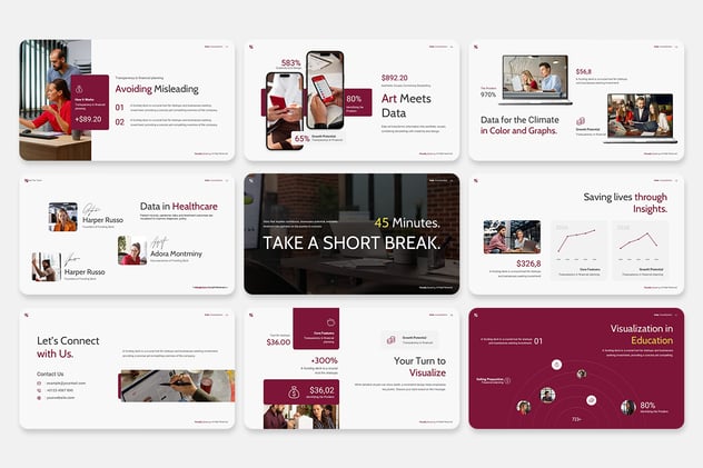 数据可视化平台演讲大数据方案Keynote模板 - 顶尖PPT