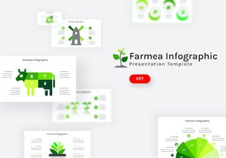 畜牧业家禽养殖数据图形图表国外PPT模板 - 顶尖PPT