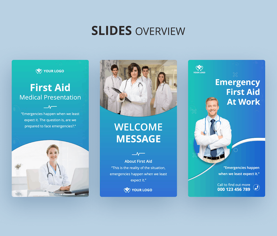 医疗急救社交媒体推广PPT模板 - 顶尖PPT