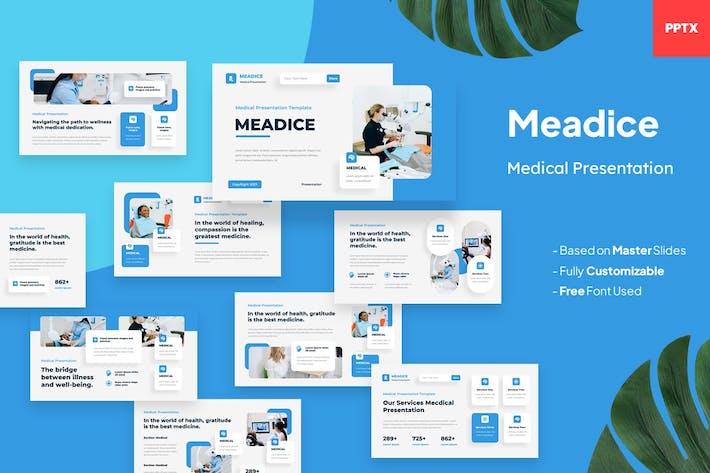 医疗健康诊所医院服务PPT模板 - 顶尖PPT