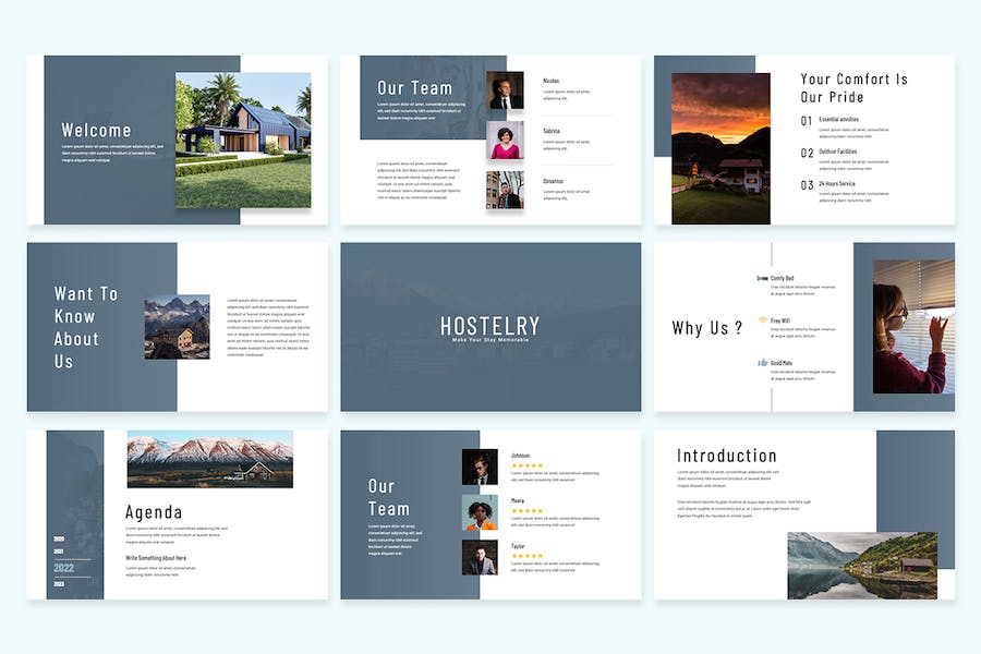 户外民宿项目开发介绍keynote模板 - 顶尖PPT