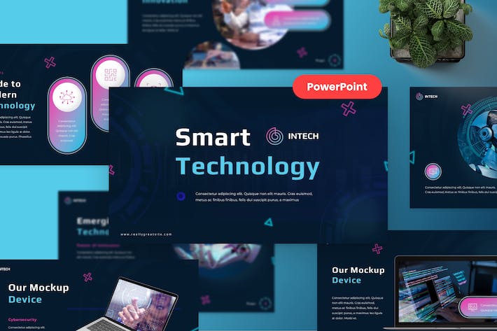 智能科技产品功能展示PPT模板 - 顶尖PPT