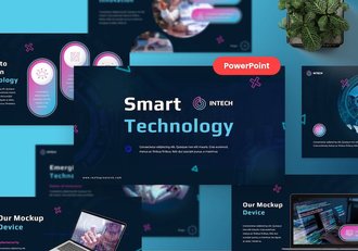 智能科技产品功能展示PPT模板 - 顶尖PPT