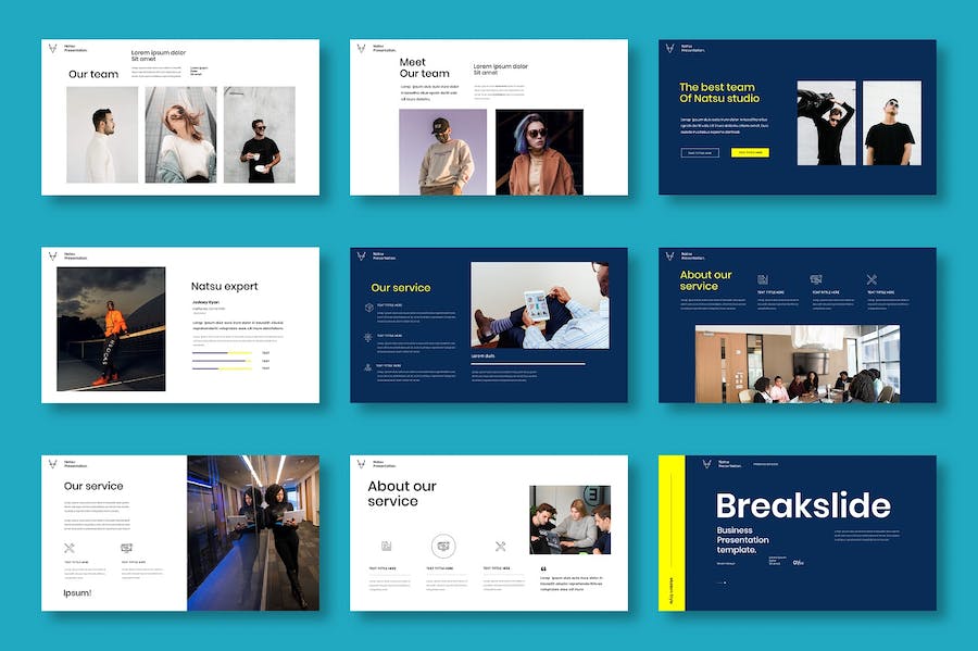 国外时尚品牌服饰鞋子宣传展示商务通用PPT模板 - 顶尖PPT