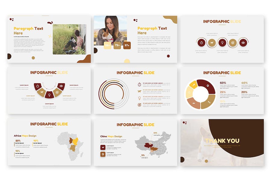 宠物行业数据分析keynote模板 - 顶尖PPT