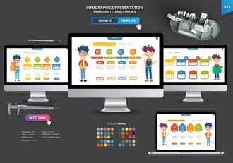 多用途信息图表Keynote演示模板 - 顶尖PPT