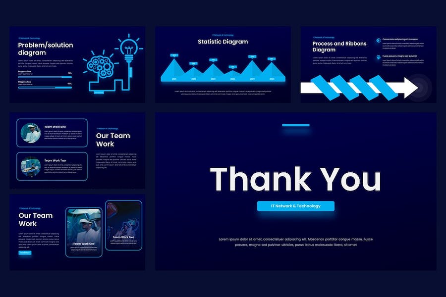 网络技术信息化应用讲述Keynote模板 - 顶尖PPT
