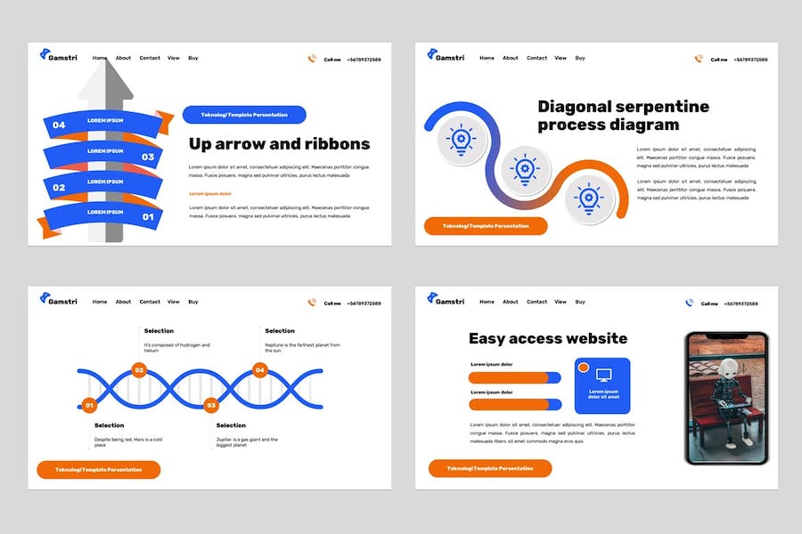 AI科技PPT人脸识别人脸捕捉技术人工智能模型PPT模板 - 顶尖PPT